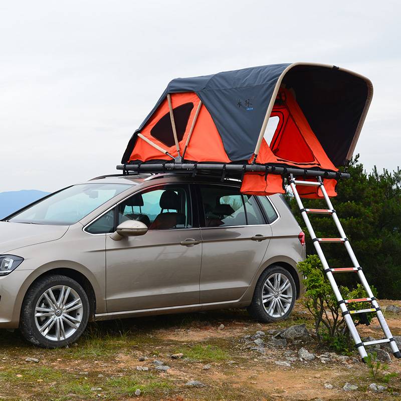 Soft car rooftop tent- folding manually with cornice Featured Image
