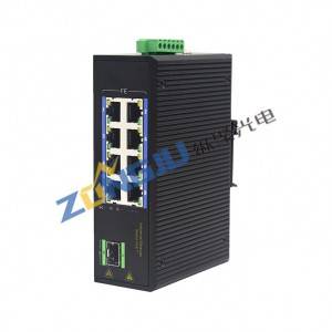 Unmanaged 8 Port 100M Industrial POE Switch with 1 SFP ZJD18GFP-SFP