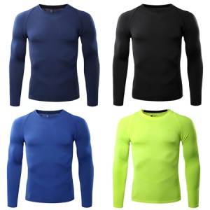 Discount Natural Antimicrobial Underwear Factory - Mens Long Sleeve Breathable Thermal Base Layers Men Thermal Inner Wear WICKING Training Top Workout T-Shirt Long Sleeve Gym Shirt  – Toptex
