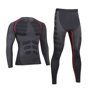 Seamless Recycled Quick Dry Men’s Thermal underwear Sets Running Compression Sport Suits Basketball Tights Clothes Gym Fitness Jogging Sportswear