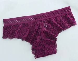Women’s sustainable quick-drying Brief  breathable bacteria-resistant High Waist Lace Panties Women