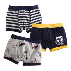 Best kids wardrobe basics Custom Cotton Boxer Shorts Teen Boys High-quality cotton In Underwear Primary underwear