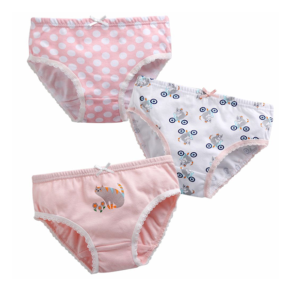 China Super cute Organic Cotton Tiny Undies Underwear, 3-pack Print ...