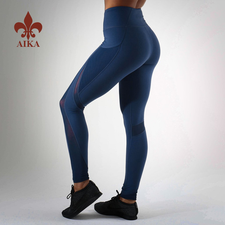 MYO2 Navy Blue Fabric Stretchable Sportswear Leggings for Women Get Extra  Breathable, Double Brushed, Interlock Weaved Premium Leggings