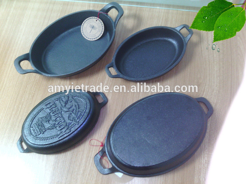 mini cast iron fry pan set/cast iron cookware