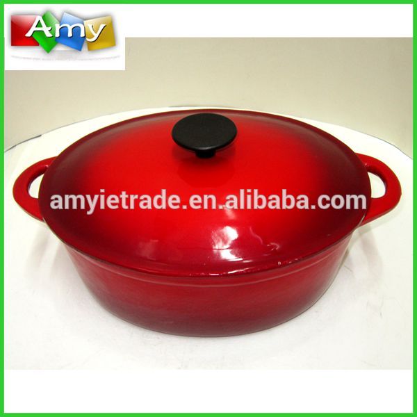 factory customized Removable Handle Griddle Fry Pan - SW-KB28 Enameled Coated Cast Iron Cookware Set – Amy