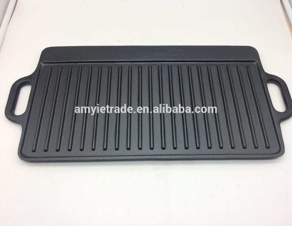 Cast Iron reversible BBQ plate