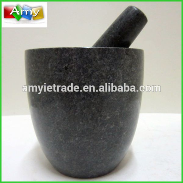Factory supplied Black Potjie Cooking Pot - SM768 custom stone mortar and pestle set – Amy