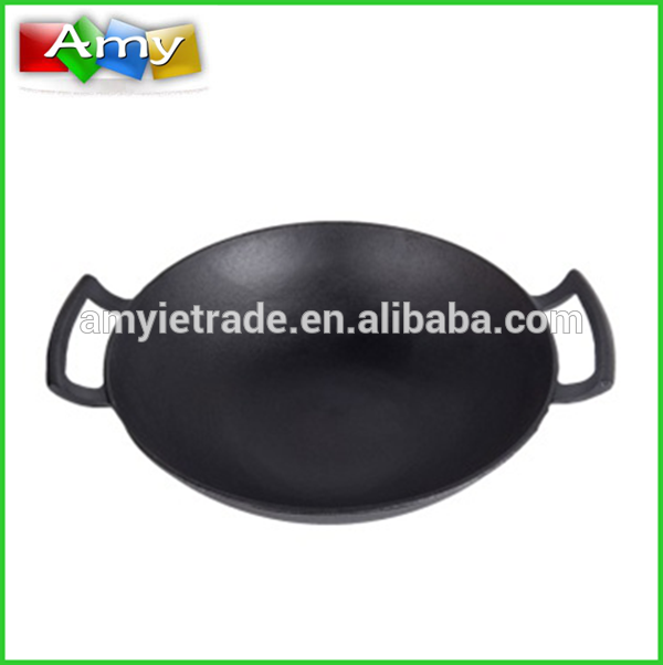 China Manufacturer for Pestle And Mortar Set - Pre-seasoned Cast Iron Wok – Amy