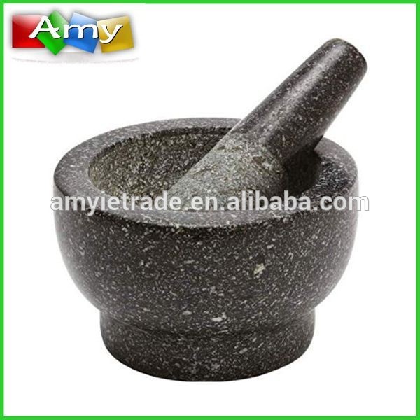 factory low price Nero Marquina Marble Slab - Two Size Granite Mortar With Pestle – Amy