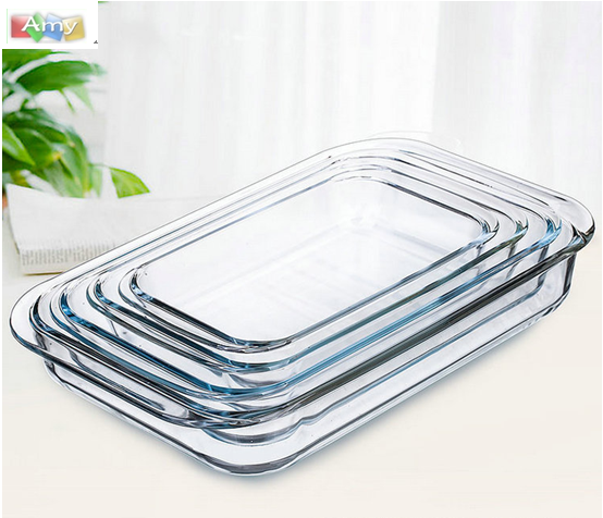 Online Exporter Red Classic Double Eras Casserole - Rectangle Microwave Glass Baking Pan – Amy