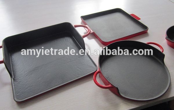 2015 NEW CAST IRON FLAT GRIDDLE PAN