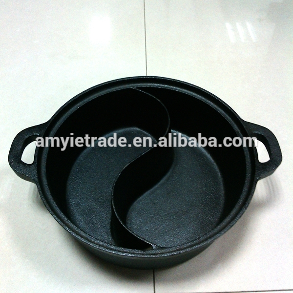 New Delivery for Mortar And Pestle Molcajete - Cast Iron Hot Pot, Cast Iron Divided Hot Pot – Amy