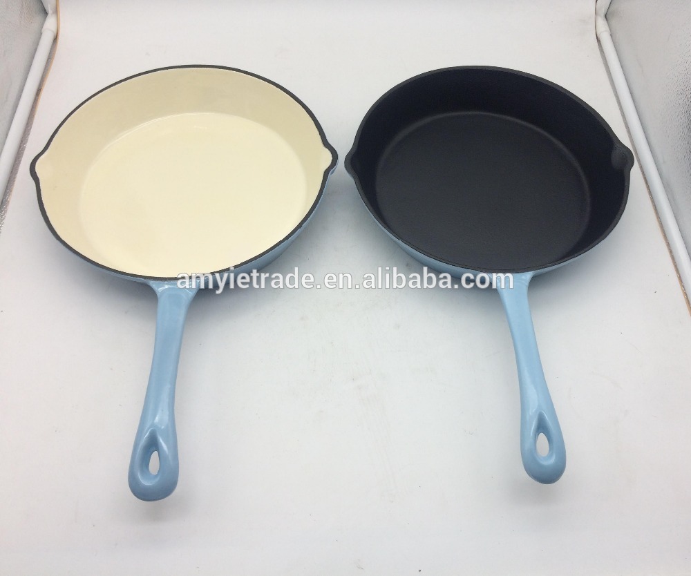 New Fashion Design for Enamel Coated Cookware - Cast Iron enamel Fry Pan – Amy