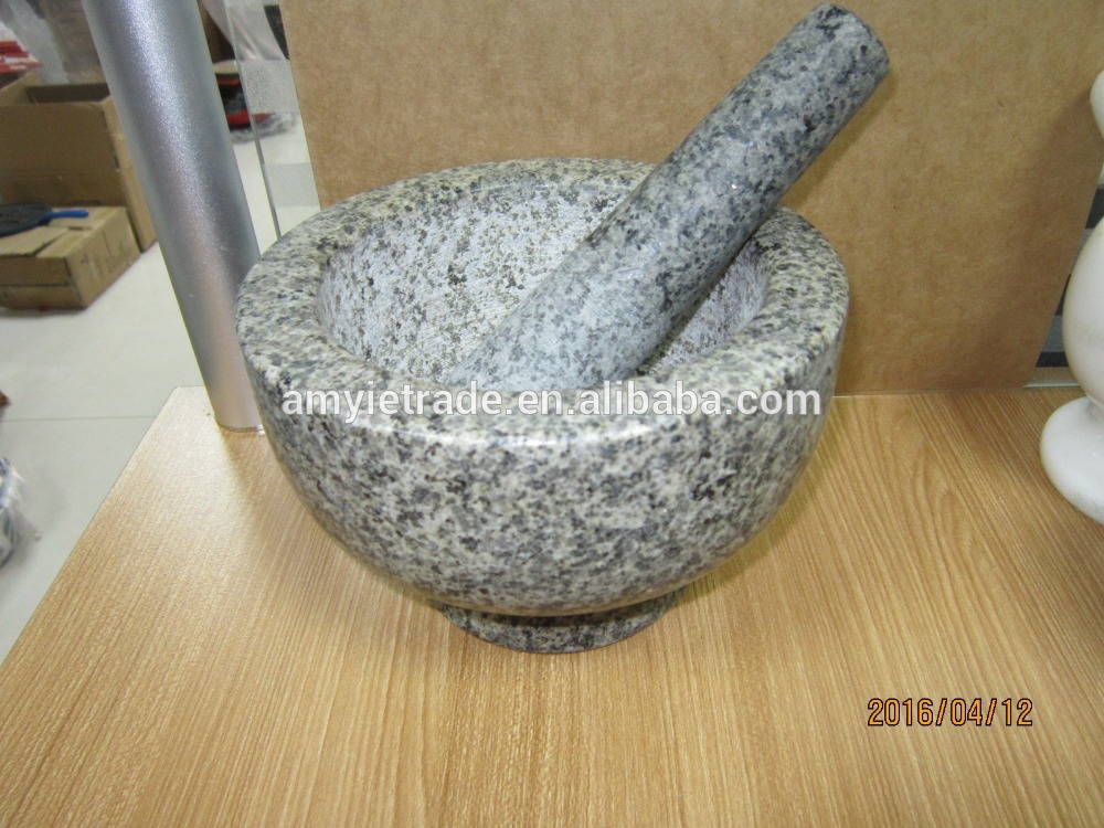 Factory directly supply Amazon Cast Iron Skillet - granite stone mortar and pestle set – Amy