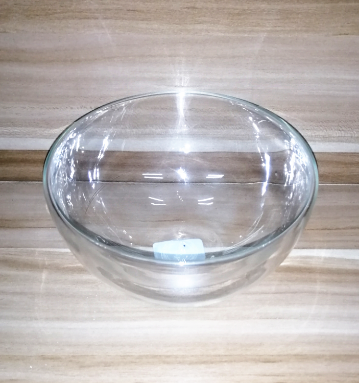 High Borosilicate Glass Bowl Double Glass Salad Bowl