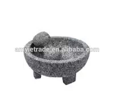 OEM China Marble Mortar Pestle - 3 legged granite mortar and pestle – Amy