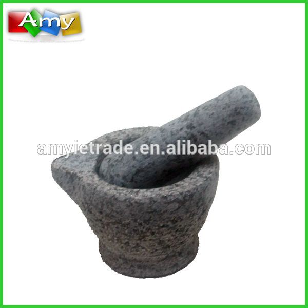 2017 wholesale price Hot Sale Cast Iron Hot Pot - mini granite stone mortar and pestle set – Amy
