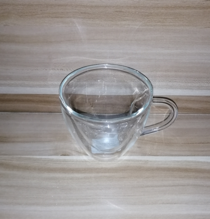 Wholesale High Borosilicate Glass Drinking Cup Glass Tea Cup With Glass Base