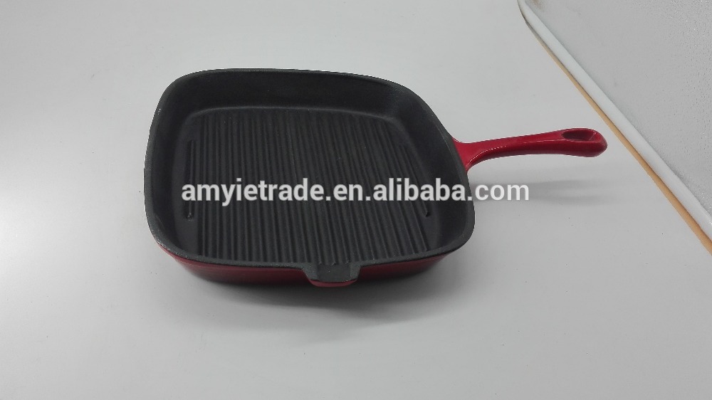 High reputation Marble Stone Ceramic - 2016 Hot Sales! Two Type Enamel Coated Cast Iron Grill Pan – Amy