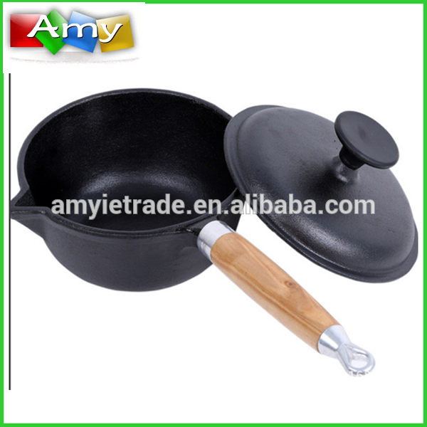 Hot-selling Cast Iron Potjie With Lid - Cast Iron Milk Boiling Pot, Cast Iron Sauce Pot – Amy