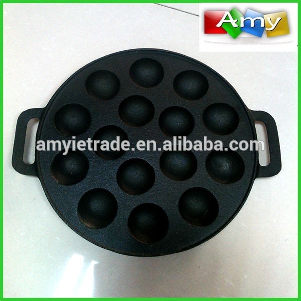 Cheapest Factory Personalized Frying Pan - Baking Pan For Cookies, Cookies Baking Pan, Cast Iron Takoyaki Pan – Amy
