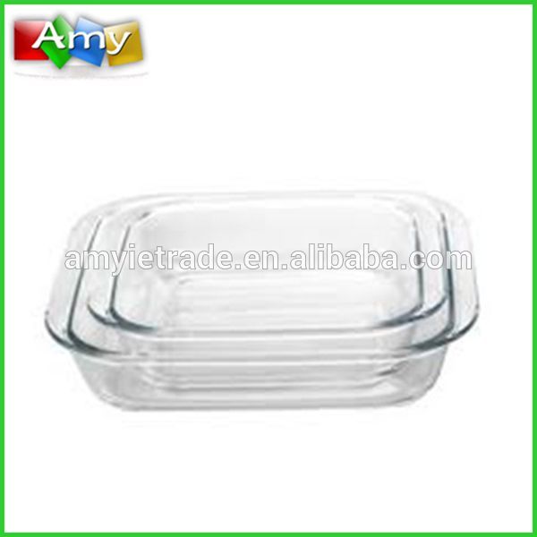 Factory wholesale Portable Cookware Set - high borosil glass baking dish, glass baking tray – Amy