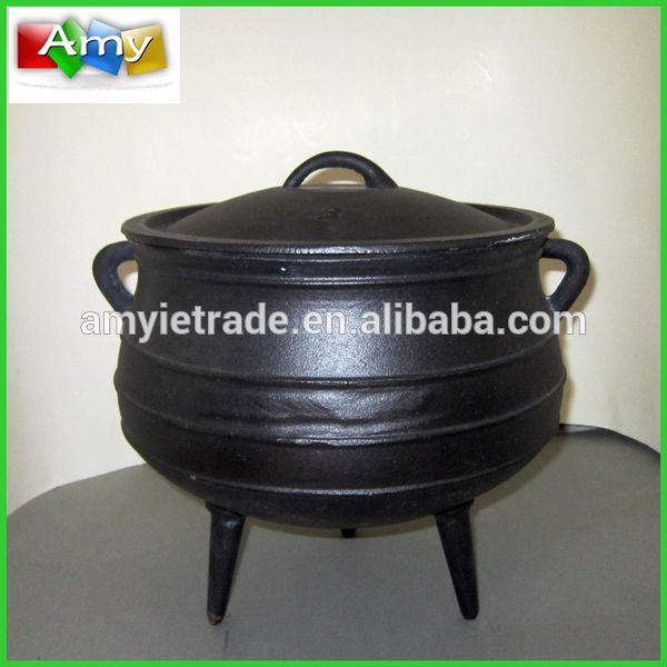 Factory wholesale Black Small Enamel Cast Iron Pot - south africa potjie pot, cast iron africa pot – Amy
