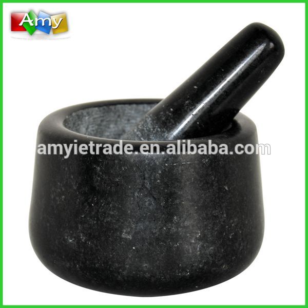 OEM/ODM China Cooking Pot And Plates - 12cm Natural Stone Mortar Pestle – Amy