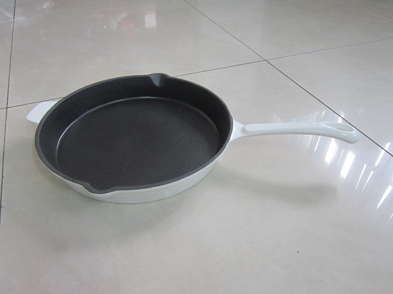cast iron enamel fry pan/cast iron cookware