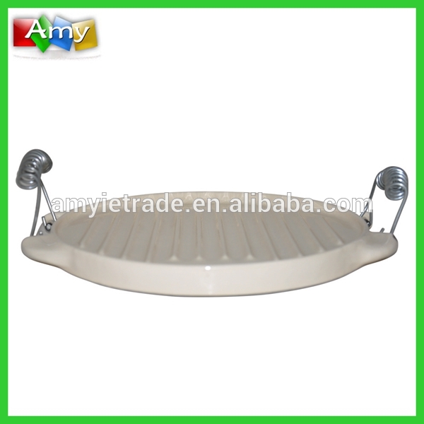 Wholesale Price China Mermaid Creative Cup - SW-BW25 White Enamel Coated Round Cast Iron Grill – Amy