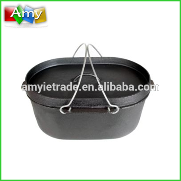 China Gold Supplier for Cast Iron Pan Frying - 9.5QT Cast Iron Oval Dutch Oven, Cast Iron Cookware – Amy