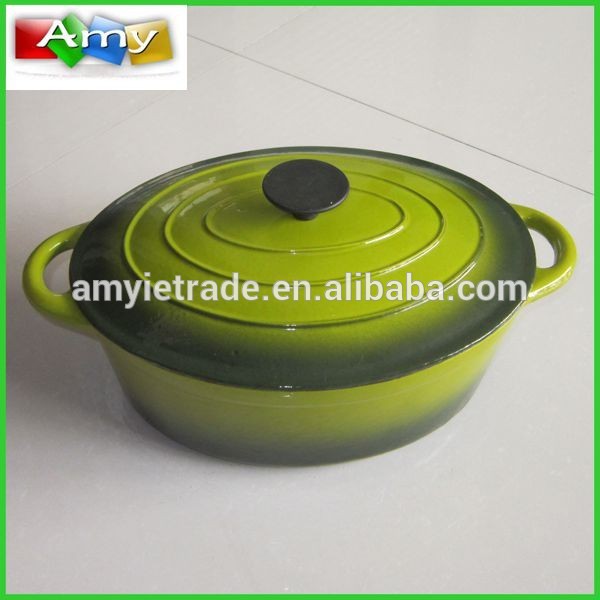 color cast iron cooking pot
