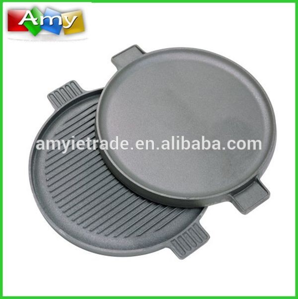 OEM/ODM Factory Mini Cast Iron Cookware Casserole - Round Cast Iron Grill Plate, Cast Iron BBQ Plate, Cast Iron Griddle – Amy