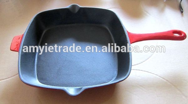 Chinese Professional Square Cast Iron Kitchen Appliance Frying Pan - Enameled Square Cast Iron Pan, Square Frying Pan – Amy