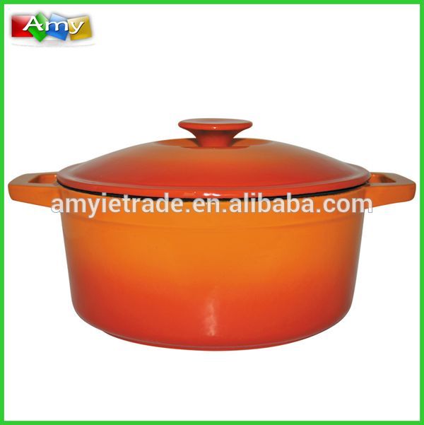 OEM Manufacturer Non-stick Titanium Fry Pan - SW-KA22F Best Cast Iron Cookware With Orange Enamel Coating – Amy