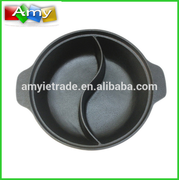 China Supplier Cast Iron Serving Pot - Cast Iron Two-Flavor Hot Pot – Amy