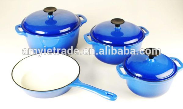 enamel cast iron durable cookware set