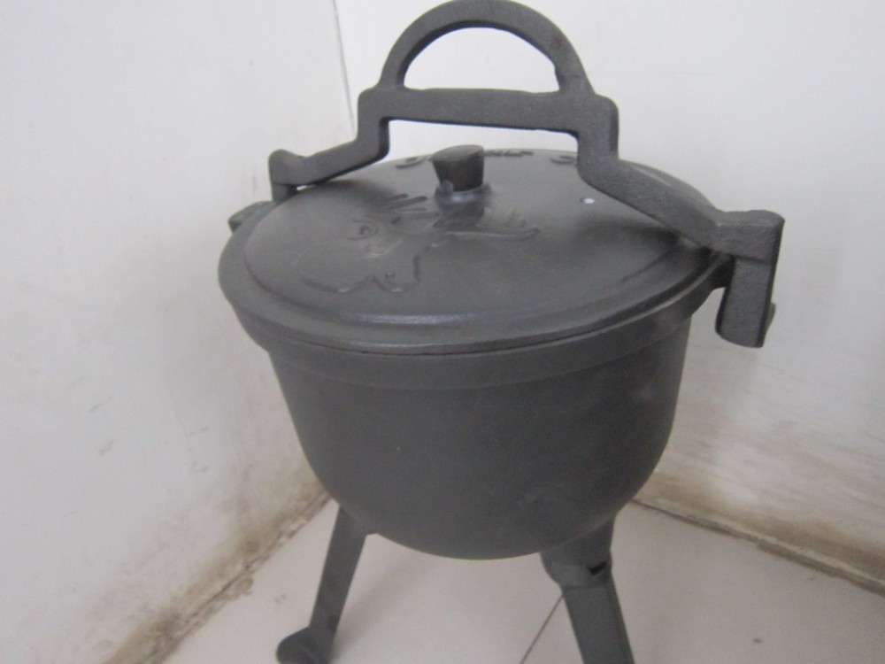 4L meat pot, cast iron casserole, cast iron meat pot