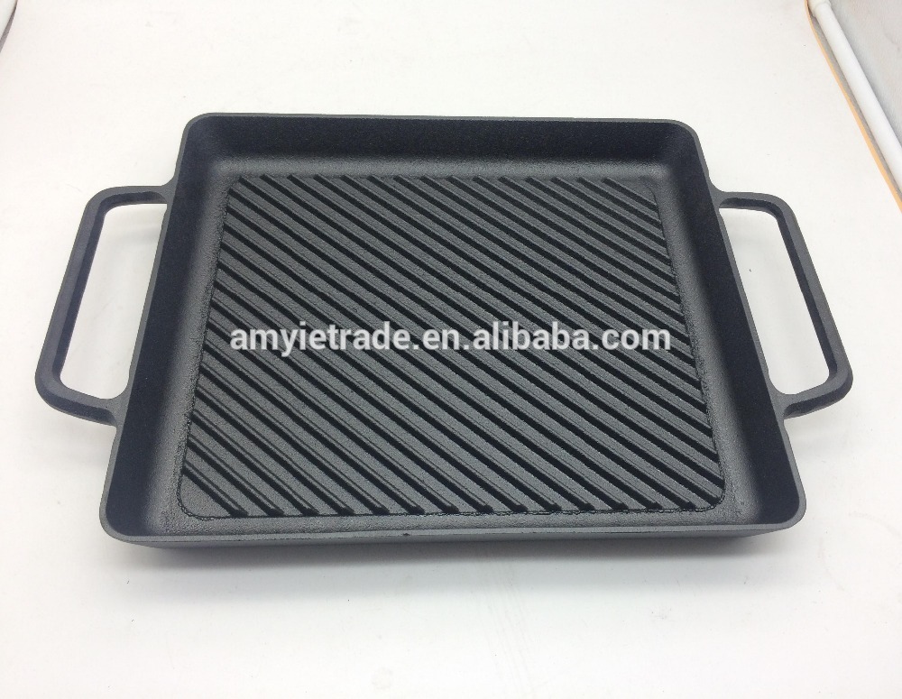 One of Hottest for European Chinese Kitchenware Product Utensils Set - Square Cast Iron Griddle Pan – Amy