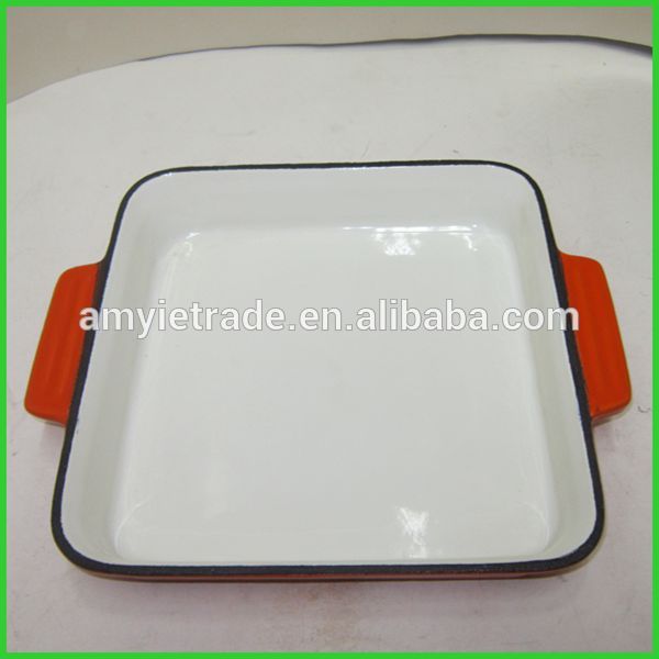 enamel cast iron square shallow dish,Enamel Cast Iron Cookware