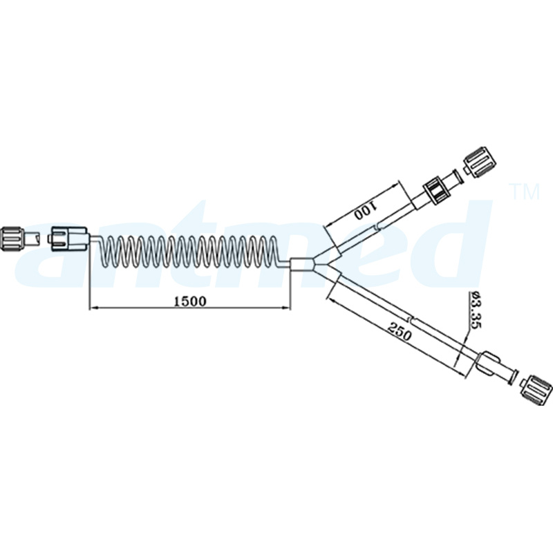 600102 150cm CT Coiled Y-Tube with Single Check Valve for CT Injectors