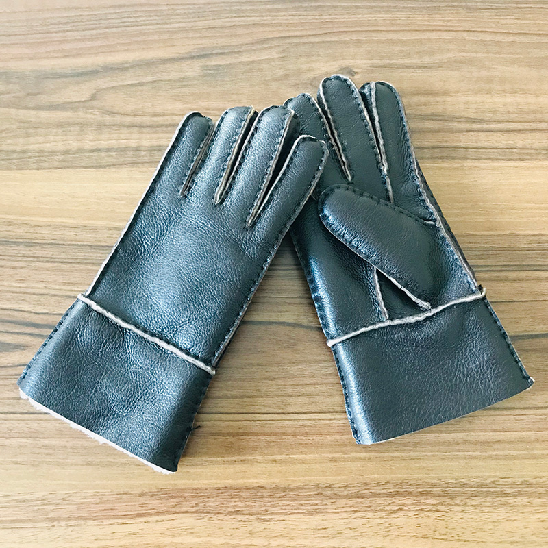 Double Face Lether Gloves For Man