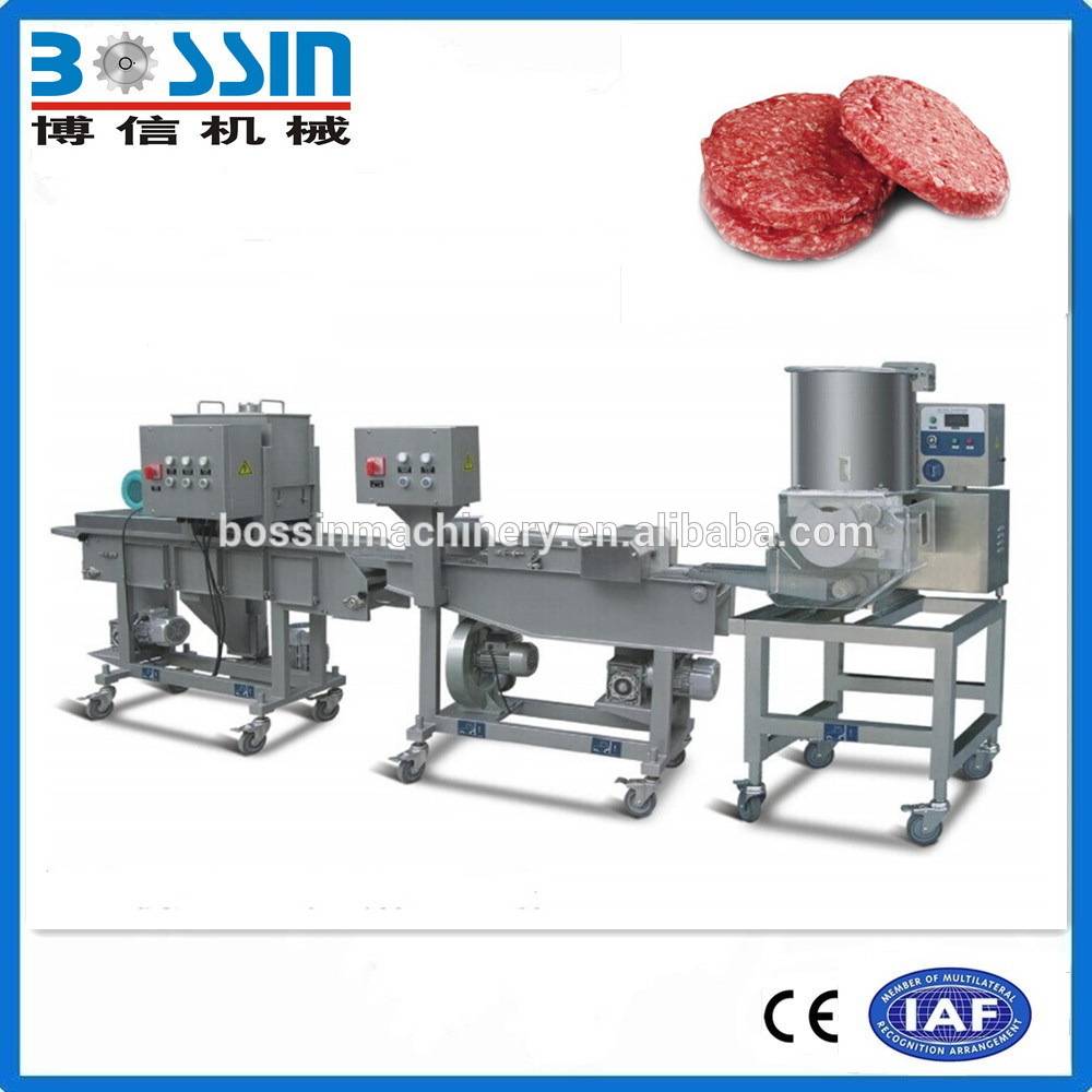Industrial used large capacity small model burger patty processing line