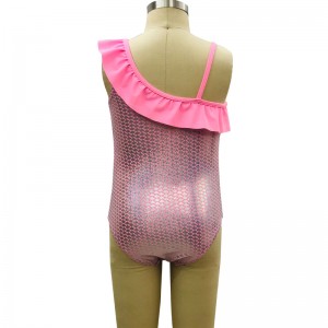 Summer 90-120cm Eco-Friendly Breathable Reversible Baby Girl Swimwear