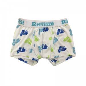 Comfortable Trunk style 100% Polyester mens boys Swim underwear