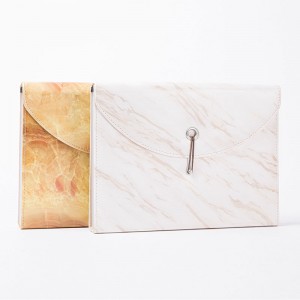 Camei Fashion Expandable File Folder, Letter Size, 19 Pockets, Marble Print