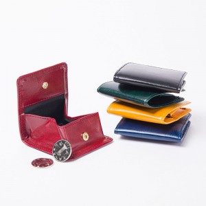 Leather Squeeze Coin Purse Pouch Change Holder For Men & Women