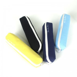 Canvas Stationery Portable Compact Simple Zipper Pencil Case and Durable Small Medicine Bag 1 Pack