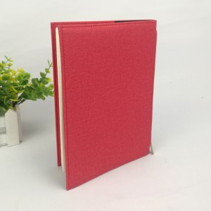 Funtional notebook spine zipper pocket lay-flat notepad thick paper for business office school supplies for travelling